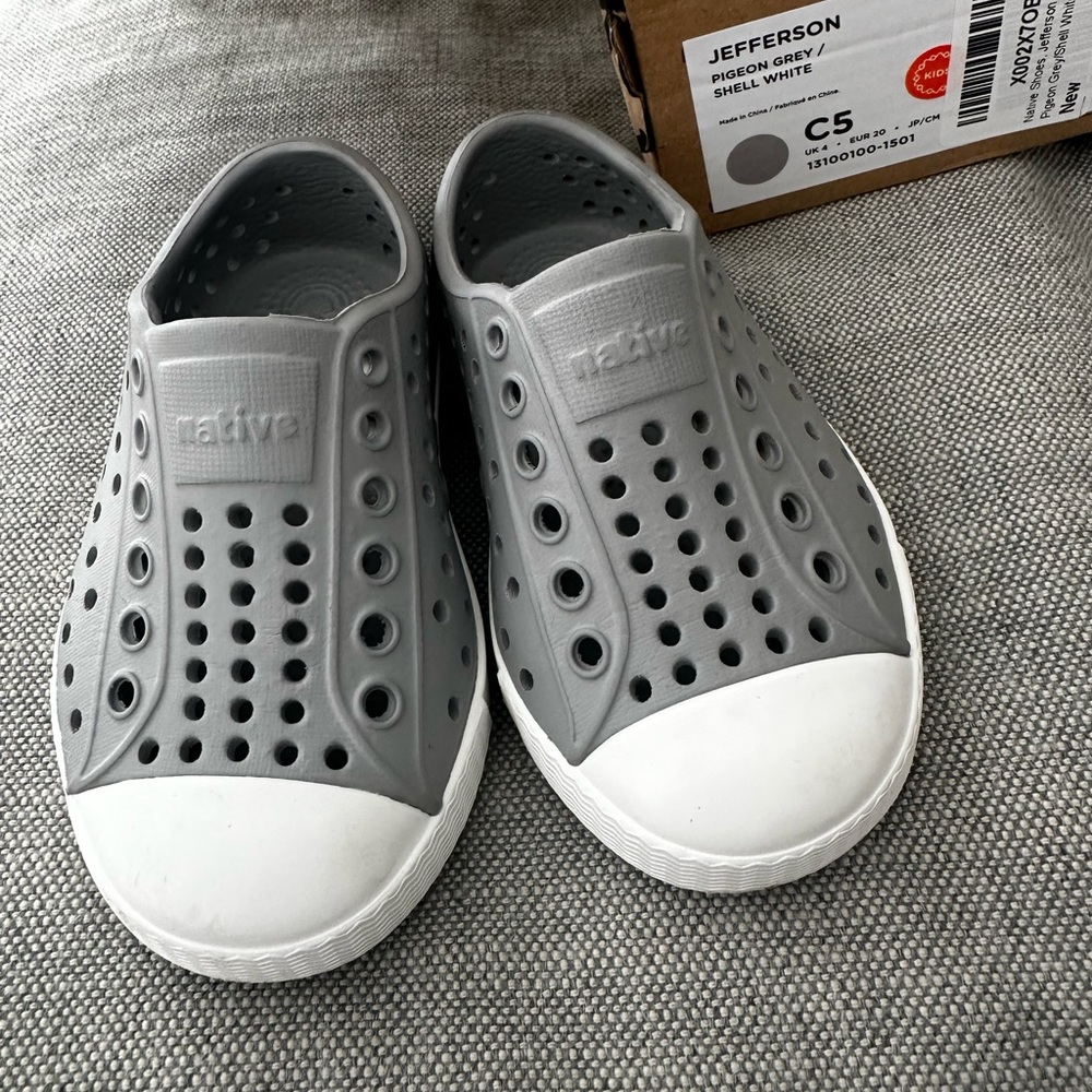Native Shoes Pigeon Grey Toddler Boy 5